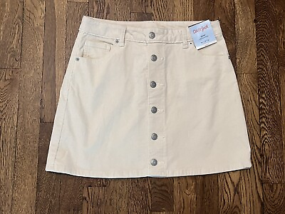 #ad #ad Cat amp; Jack Girl#x27;s Size XL 14 16 Corduroy Skirt Off White $13.49