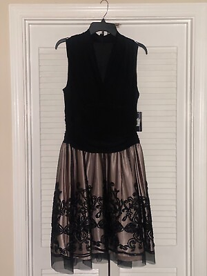 #ad #ad Black Cocktail Dress New Size 14 $90.00