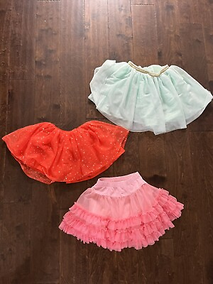 Girls Tutu Skirt Lot of 3 Size 4 5T Crazy 8 Hamp;M $11.99