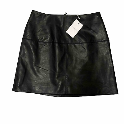 #ad Ted Baker Verium Mini PU Leather Skirt Women#x27;s Sz 3 medium NWT $225.00 $49.00