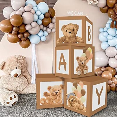 #ad Baby Boxes for Baby Shower Teddy Bear Baby Shower Boxes for Gender Reveal Party $22.32