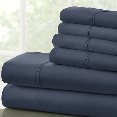 Luxury 6PC Sheets Set Comfort by Kaycie Gray Hotel Collection $27.99
