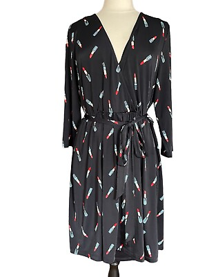#ad Forever 21 Plus Sz Floral Faux Wrap front Long Sleeve All season Maxi dress 1X $22.95