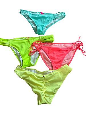 #ad Victorias Secret Women Preowned Swimsuit Bikini Bottoms Discontinued Cheeky $14.25
