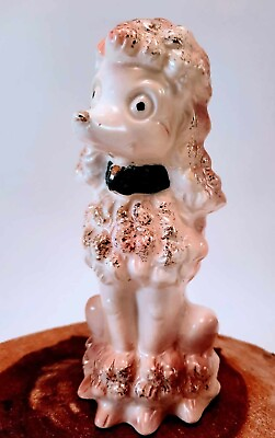 Betson Hand Tinted And Numbered Pink Ceramic Poodle 6quot; Tall. $16.00