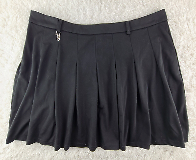 #ad Shein Curve black pleated mini skirt PLUS SIZE 4XL rockabilly school girl B1 $13.40
