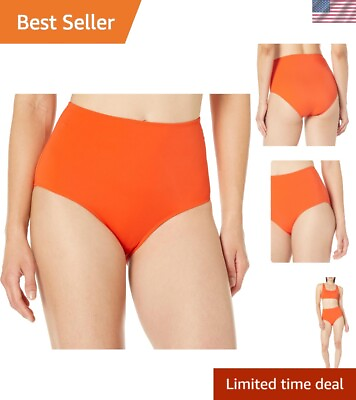 #ad #ad Flattering Orange Plus Size Swim Bottoms High Waist Design for Women#x27;s Comfort $12.32