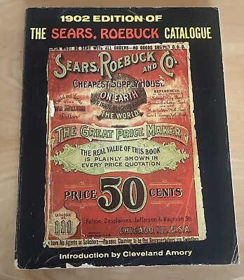 #ad #ad Vintage 1902 Edition of The Sears Roebuck Catalogue 1969 Reprint Bounty Books $24.99