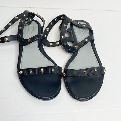 #ad Melissa x Jason Wu size 9 Artemis studded Jelly Sandals black gold $14.50