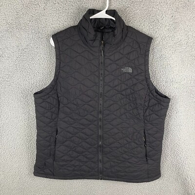#ad THE NORTH FACE Vest Womens 2XL XXL Black Thermoball Quilted $49.99