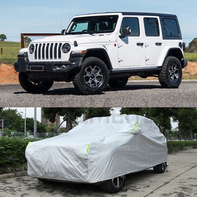 6 Layer Car Cover SUV All Weather Protection Sun For Jeep Wrangler Sport Rubicon $68.59