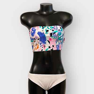 #ad SO NWT Juniors M Womens S Strapless Bikini Swimsuit Set NEW Bathing Suit Hipster $36.00