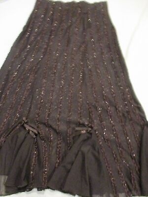 #ad Womens brown pull on skirt $10.49
