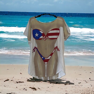 Women’s Long Shirt Beach Cover Up One Size Fits Most $7.00