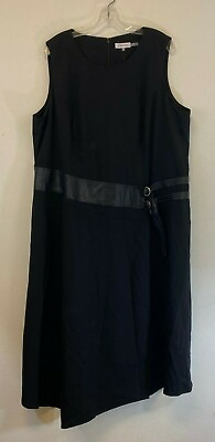 #ad Calvin Klein Womens Plus Party Sleeveless Cocktail Dress Black Size 20W $44.99