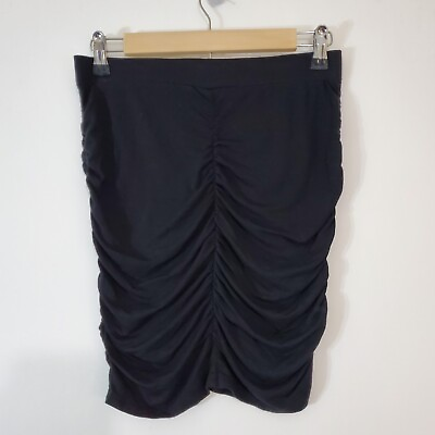 Moda International Mini Ruched Skirt Capsule Pencil Size S Stretch $6.49