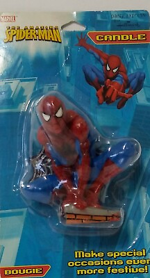 #ad Hallmark Amazing Spiderman 2009 Party Express Candle New In Package Free Ship $16.99