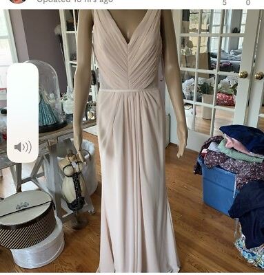 Monique Lhuilier Luna Dress Gown Style 450287 in Blush sz 10 NWT $150.00