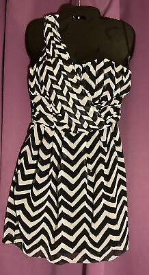 #ad #ad BLACK and WHITE Cocktail Party Dress $20.00