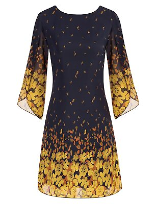 #ad GRACE KARIN Summer Dresses for Women Trendy Cocktail Dress Midi Navy Yellow $23.19
