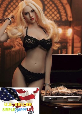 1 6 lace woman underwear Lingerie black bikini for 12quot; phicen hot toys ❶USA❶ $21.48
