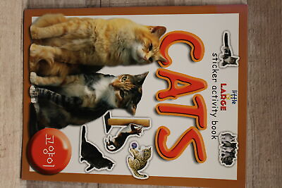 #ad Little Large Softback Cats Book With Korean Translation Used $14.99