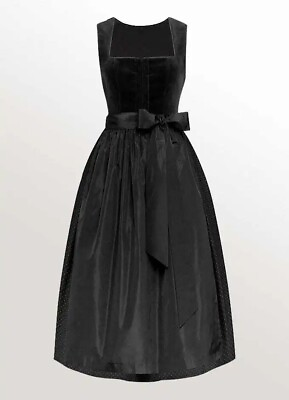 Dirndl dress in black colour Long maxi Dirndl Church Funeral Business formal $89.00