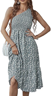 #ad Womens Summer Midi Dress Size Medium $10.00