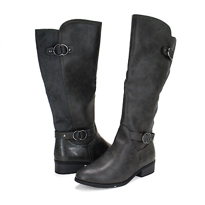 #ad Women#x27;s Karen Scott Leandraa Extra Wide Calf Riding Boots Size 8 $44.75