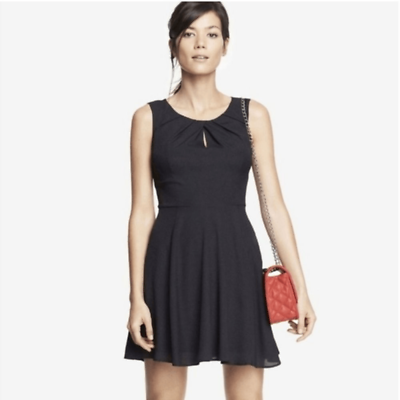 #ad Express mini fit and flare keyhole dress $20.00