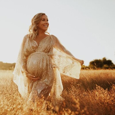 #ad Shiny Maternity Dress For Photoshoot $95.00