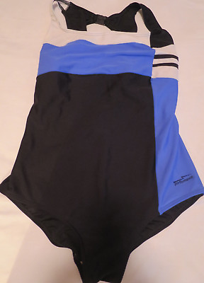 #ad Christina One Pc Swimsuit One Piece Black Bathing Swim Suit Womens 18W $16.99