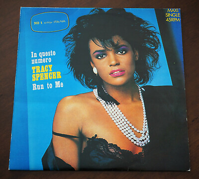 Tracy Spencer Run To Me 1st Press Vinyl Greek 1986 Maxi 12#x27;#x27; Italo Rare EX VG $39.99