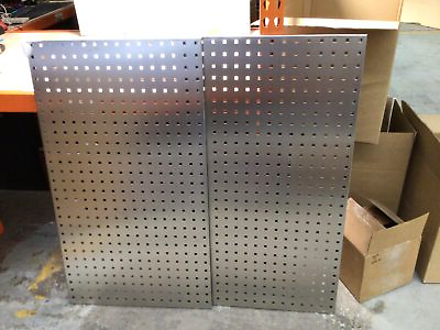 #ad Triton LocBoard Square Hole Steel Pegboards 24 Inch x 42 1 2 Pack of 2*OPENBOX* $475.00
