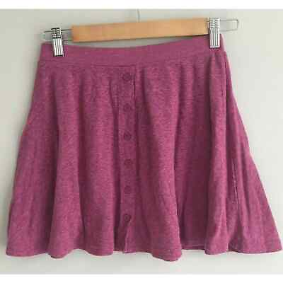#ad American Eagle Maroon Button Front Mini Skirt Women#x27;s Size Extra Small XS $13.99