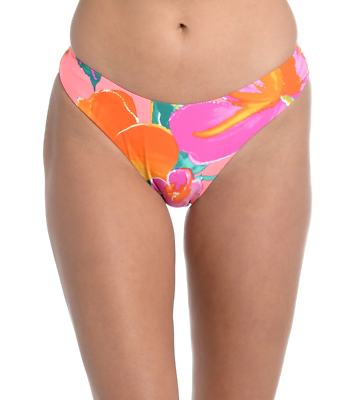 #ad La Blanca Women#x27;s Multicolored Isla Del Sol Brazilian Bikini Bottoms Size 8 NWT $9.35
