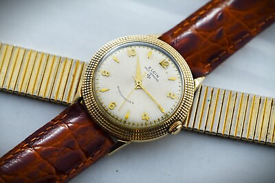 #ad 1962 Elgin Self Winding Shockmaster Durapower Cocktail Men#x27;s Gold Filled 34mm $275.00