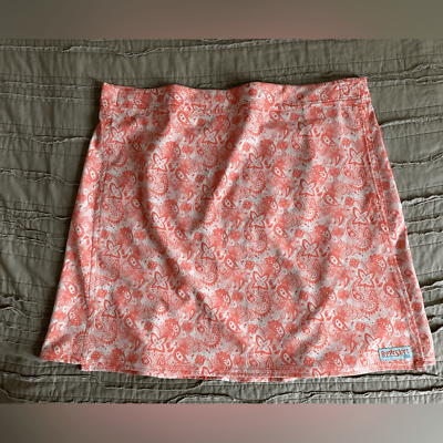 #ad NWOT Rip Skirt Pink Paisley Swim Coverup Summer Skirt Length 1 Size XL $25.60