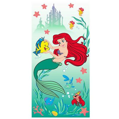 Disney The Little Mermaid Beach Towel 27 in. x 54 in. $19.99