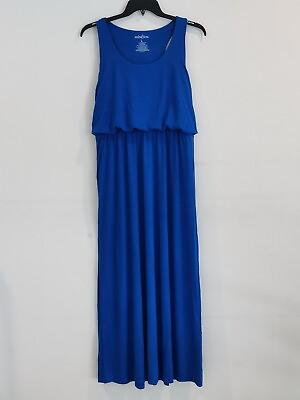 Womens Summer Holiday Blue Long Maxi Dress Casual dress Size L $15.99