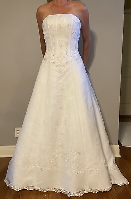#ad wedding white dresses size 8 used $175.00