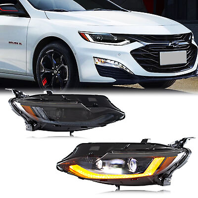 #ad LED Headlights for Chevrolet Malibu 2019 2023 Sequential Indicator Front Lamps $549.99