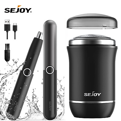 Electric Men#x27;s Shaver Ear and Nose Hair Trimmer Clipper Pocket Size Mini Razor $12.71