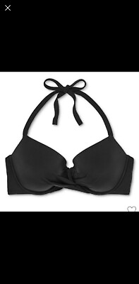 #ad Shade amp; Shore Black Bikini Top Size 32C $13.00