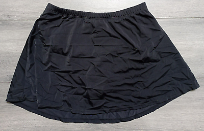 #ad Swimsuits for All Skirt Womens Small?* Black Swim Bottom Skirt Preowned $9.99
