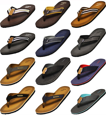 Norty Men#x27;s Soft Flip Flop Thong Sandal Shoe for Casual Beach Pool Everyday $14.90