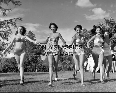 #ad 1950 SOPHIA LOREN MISS ITALIA BATHING BEAUTIES 8X10 PHOTO SWIMSUIT MODELS PINUP $14.41