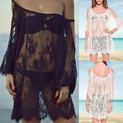 #ad #ad Women Beach Dress Cover Up Kaftan Sarong Summer Wear Ladies Swimwear Blouse Top $12.59