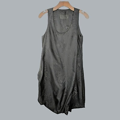 Vintage Katy Rodriguez Y2k Black Dress 2 X Small Art to Wear Lagenlook Bubble $44.64