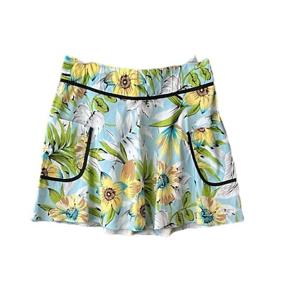 #ad Vintage Studio Y Sunflower Floral Mini Skirt women’s size 9 10 $27.98